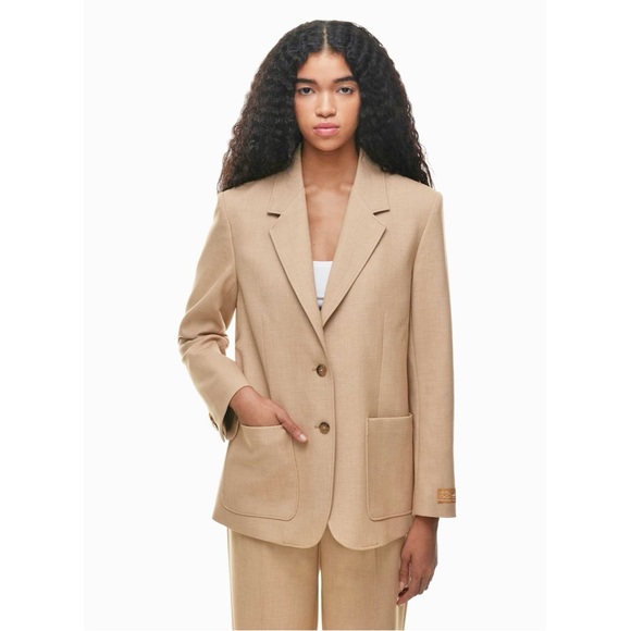 Aritzia Jackets & Blazers - nwot Wilfred Content blazer xl Heather gold camel? (re)ssential fabric